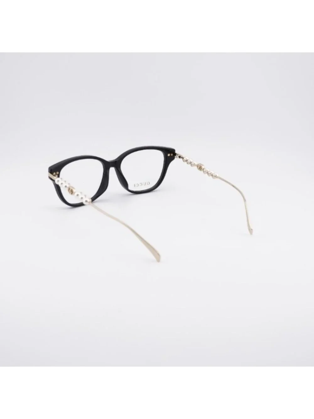 Gucci GG1972OA 001 Eyeglasses Black / Gold 54mm Square Frame
